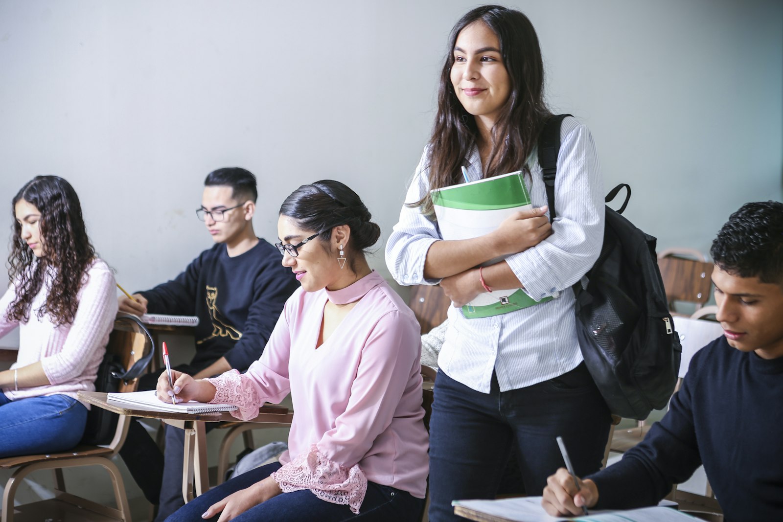 Students in a small group tuition class in Tower Hamlets